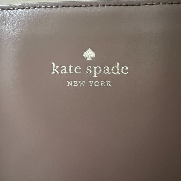 Kate Spade Taupe Leather Daisy Key Fob Tote - Picture 3 of 9